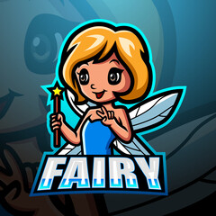 Little fairy mascot esport logo design