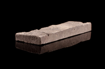 Clinker brick isolated on the black