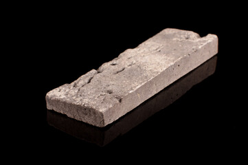 Clinker brick isolated on the black