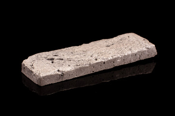 Clinker brick isolated on the black
