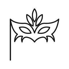 Mask icon design isolated on white background