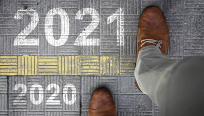 Happy New Year Background. Start in 2021