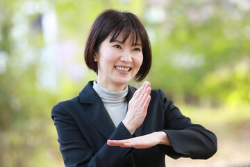 手話「ありがとう」