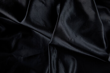 piece of black satin background