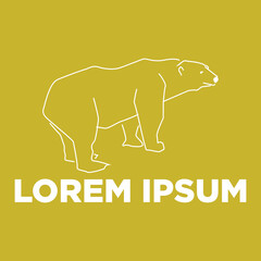 Obraz premium illustration of a polar bear