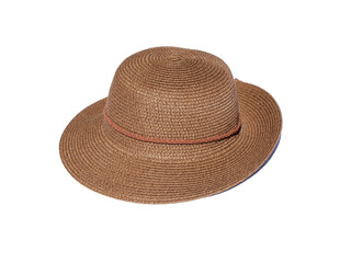 Beautiful summer hat isolated on white background