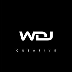 WDJ Letter Initial Logo Design Template Vector Illustration