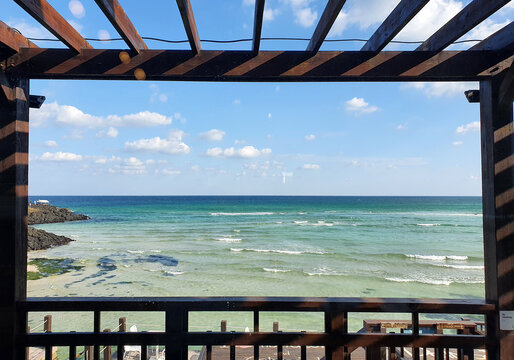 The beautiful sea of Jeju, Korea