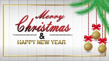 Banners for Merry Christmas, sales, landing pages, web, templates, with gift ornamnet, Christmas leaves, winter concept, elegant and luxurious
