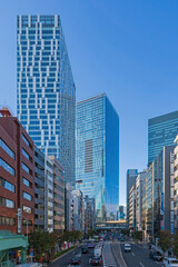 Fototapeta premium 【東京都】都市景観 渋谷並木橋付近から明治通り沿いの渋谷の景観
