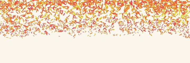 trendy pattern of colorful sprinkles for background of design banner, poster, flyer, card, postcard, cover, brochure over pink