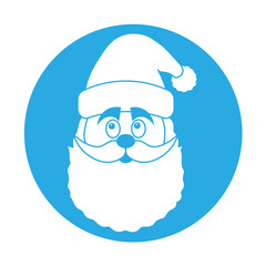 Simple illustration of Santa Claus Christmas hat icon
