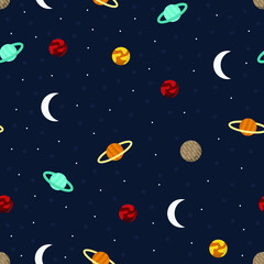 Obraz na płótnie Canvas astronaut science, space, cosmonaut, astronomy, planet, galaxy themes background., seamless pattern.