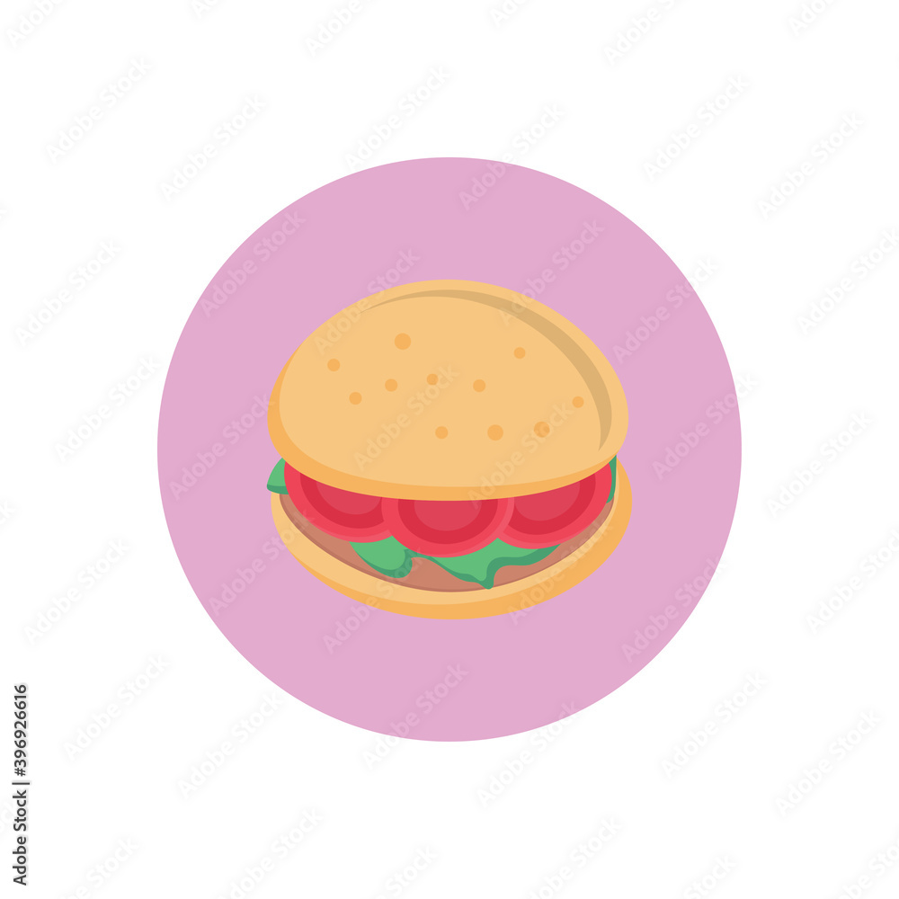 Sticker cheeseburger