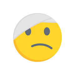 Fototapeta premium face with head bandage