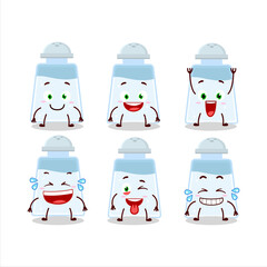 Cartoon character of salt shaker with smile expression