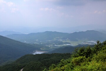 landscape with clouds