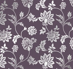 wedding card design, paisley floral pattern , India	