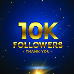 10000 followers celebration thank you banner	