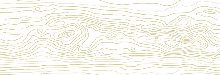 Seamless wooden pattern. Wood grain texture. Dense lines. Abstract white background. Vector illustration