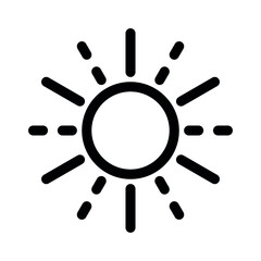 Brightness Icon. Vector Art Illustration