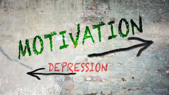 Street Sign Motivation versus Depression