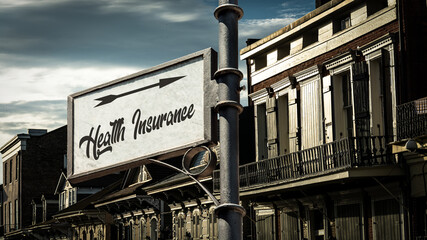 Street Sign to Health Insurance