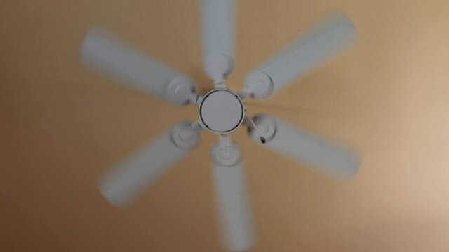 Ceiling Fan Spinning About Smoothly