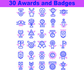 Media Icon Award and Badges for any purposes website mobile app presentation