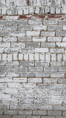 Old painted brick wall. Grunge background texture for design posters, advertising and more.