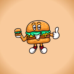 funny cartoon hamburger