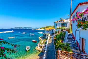 Kokkari Village view in Samos Island