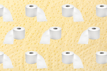 Sheet of toilet paper, closeup