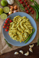 sicilyano appetizer - healthy meals with eggplant, onion, roasted red peppers, parsley