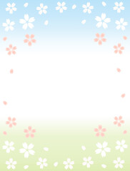 桜89　カード　花