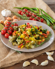 Homemade Green Broccoli Salad healthy food