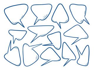 Set Hand drawn bubble illustration