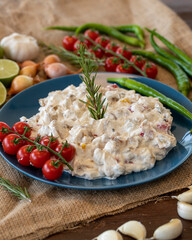 Italian salad appetizer healthy food