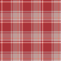 Plaid seamless pattern. Vector background of textile ornament. Flat fabric design.