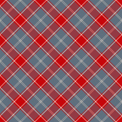 Plaid seamless pattern. Vector background of textile ornament. Flat fabric design.