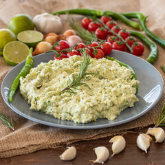 crete paste - turkish appetizer healthy food - turkish name grit ezmesi