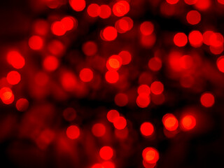 Natural red blurred background with bokeh