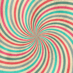 retro sun rays on old grunge paper