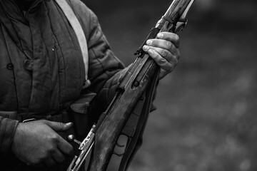 soldier with a rifle