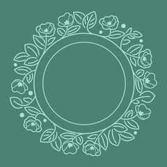 Round flourish frame