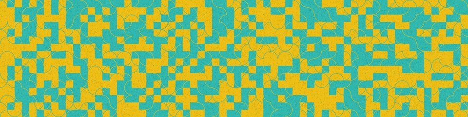 Abstract Geometric Pattern generative computational art illustration