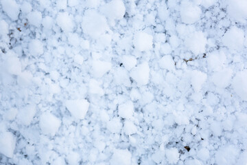 Background of fresh first snow