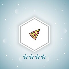     pizza vector icons modern