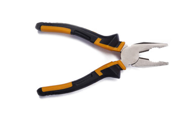 Obraz premium Isolated image of pliers on a white background