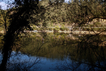 Lake in the interior of Basque Country